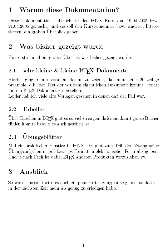 Latex Examples