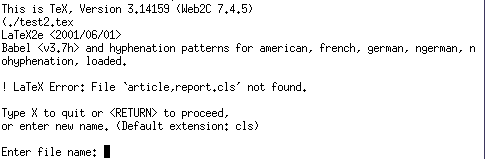 LaTeX-error-message