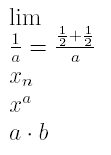 Examples of mathematics in Latex