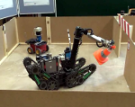 Multi-robot manipulation and exploration demo (video)